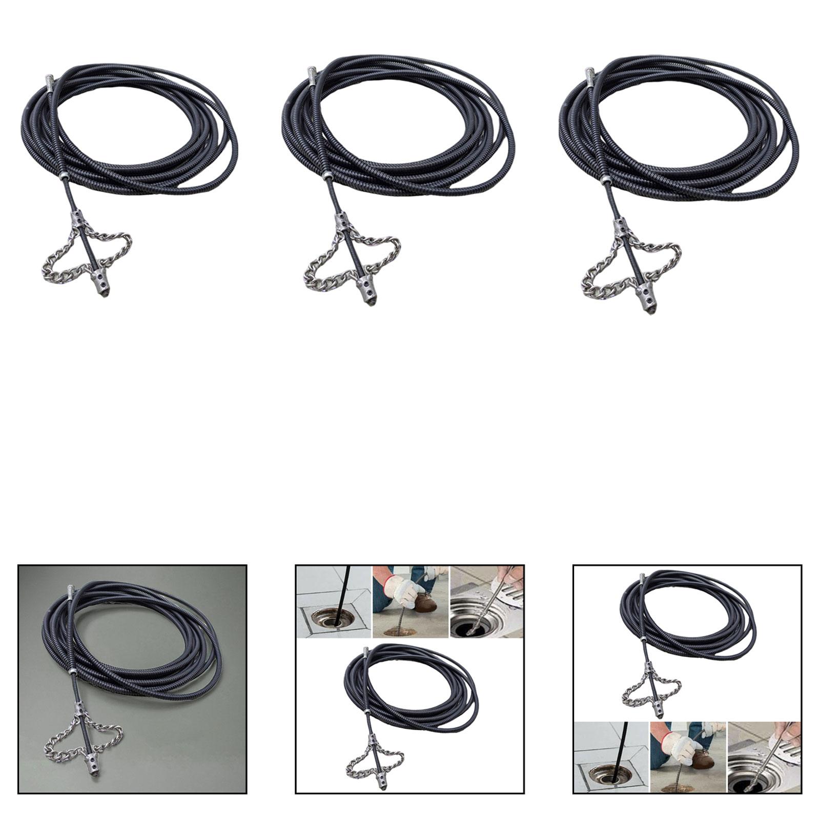 Drain Snake Flexible - Desatascador de Drenaje Metálico Flexible, Desatascador