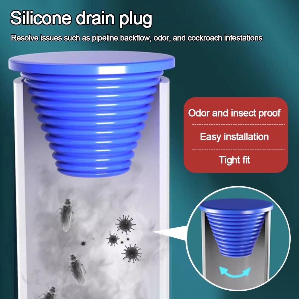 Drain Pipe Clip - Anillo de sellado de silicona para