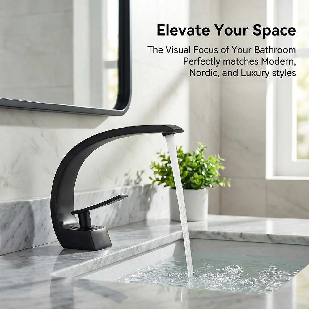 Grifo de Baño Negro Mate, Grif - Silicone Tap Washer reseña y precio