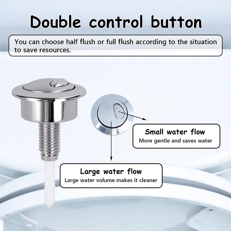 Botón de descarga doble Flushw - Toilet Fill Valve reseña y precio