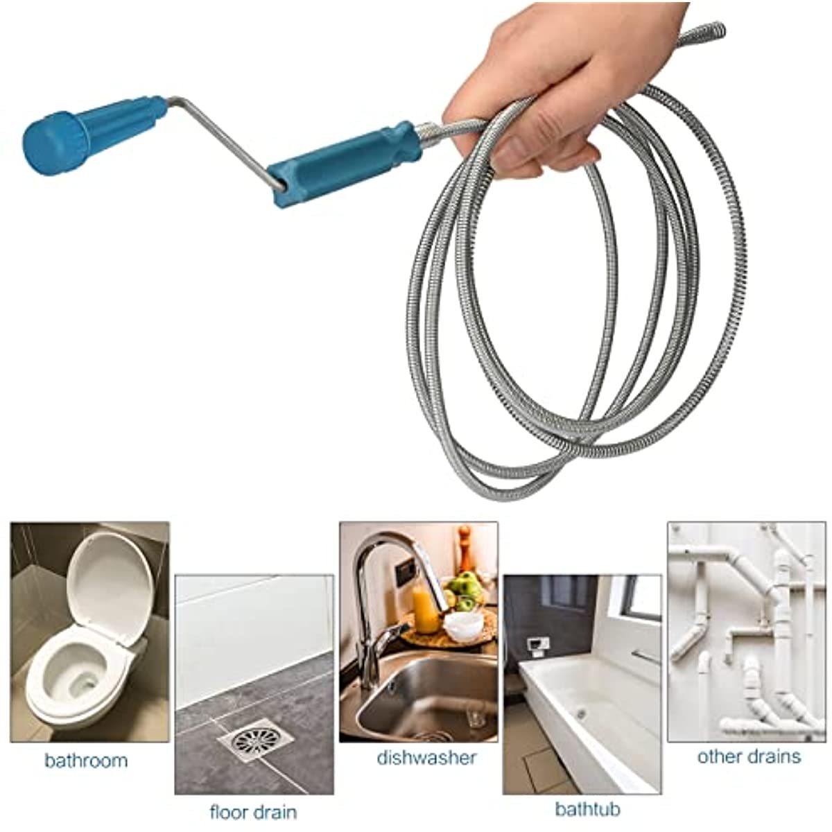 Desatascador de Drenajes Teles - Drain Snake Flexible reseña y precio