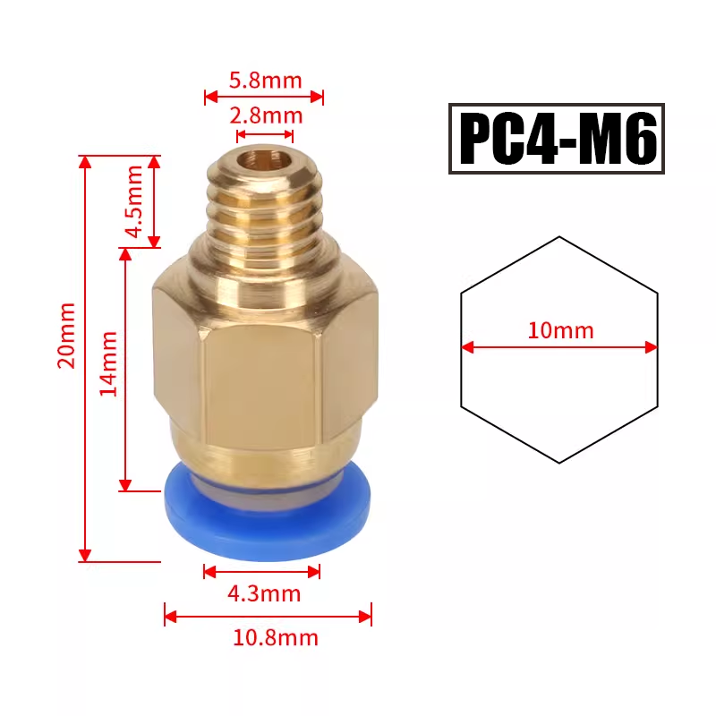 10 unidades/lote Conector neum - Ptfe Tape Thread reseña y precio